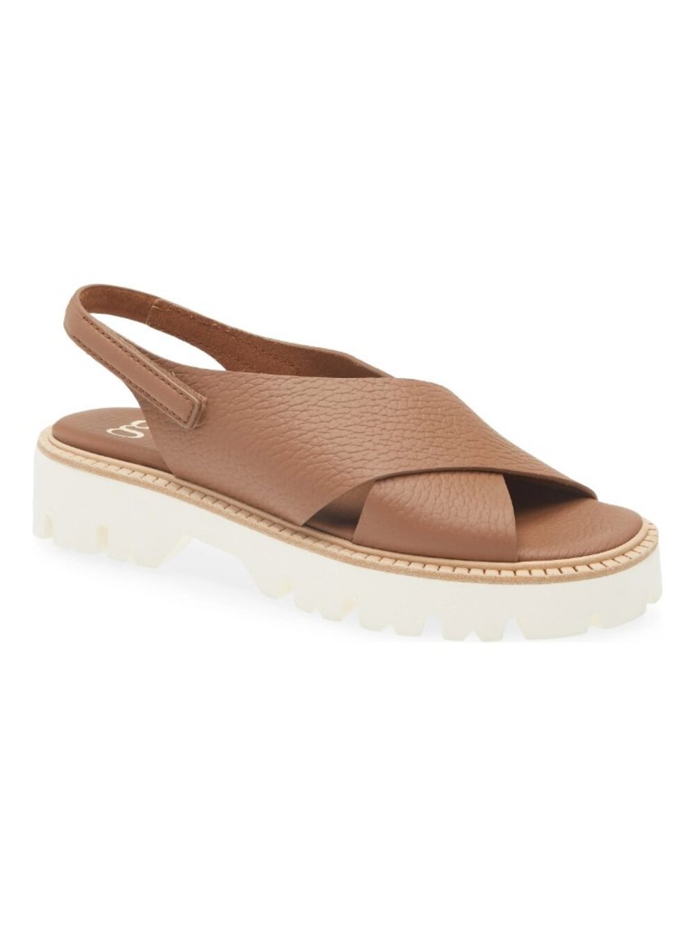 $650 PEDRO GARCIA Reme Slingback Sandal LEATHER SADDLE LIGHTWEIGHT 38 (DD17)